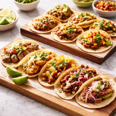 Taco tasting menu