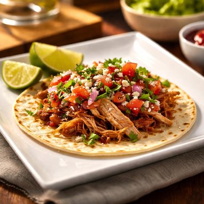 Taco with carnitas