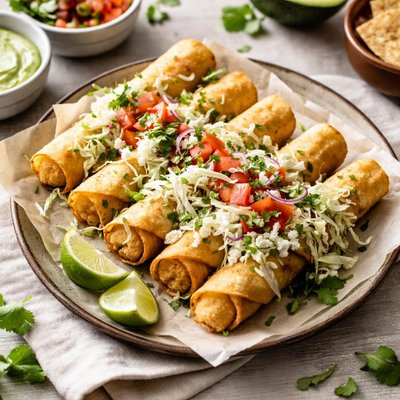 Tacos dorados de pap