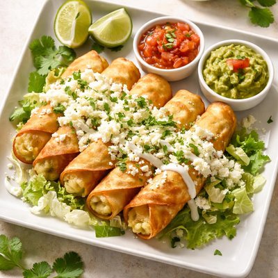 Tacos dorados de papa