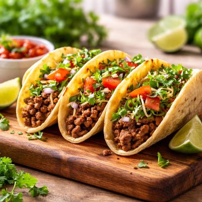 Tacos with beef