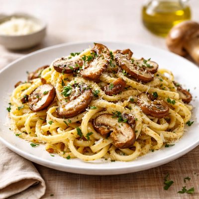 新鲜牛肝菌意大利面