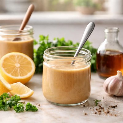 Tahini maple syrup lemon dressing