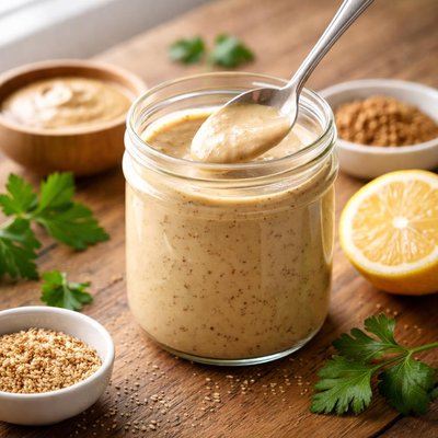 Tahini mustard dressing