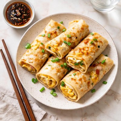 Taiwanese egg pancake