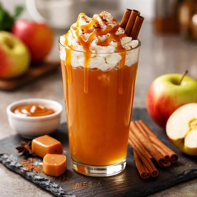Tall caramel apple cider