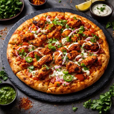 Tandoori pizza