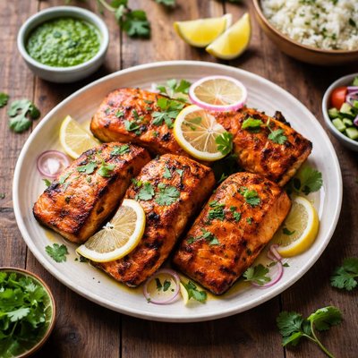 Tandoori salmon