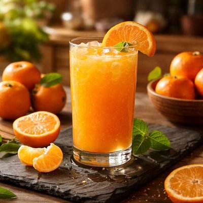 Tangerine juice with pulp