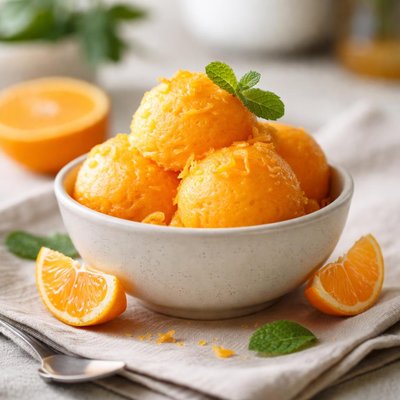 Tangerine sorbet