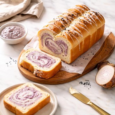 Taro paste bread