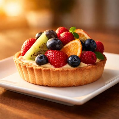 Tart with fruit