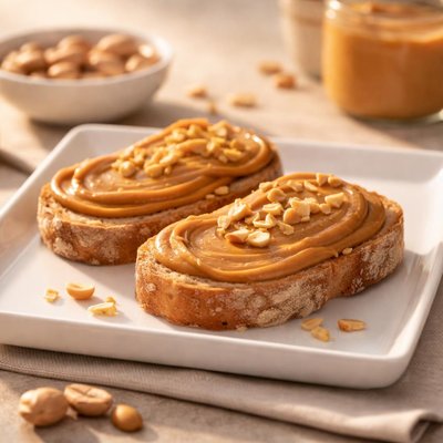 Tartine beurre de cacahuètes