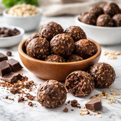 美味深色货船布朗尼压扁蛋白球