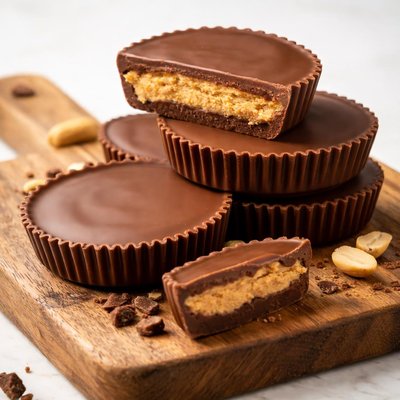 Pastel de mantequilla de cacahuate delicioso