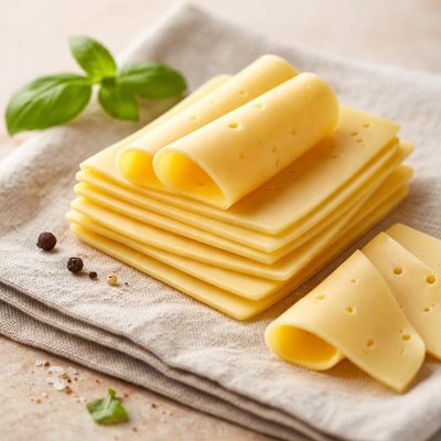 Tasty cheese slices