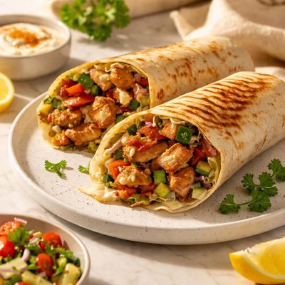 Tawook shish wrap