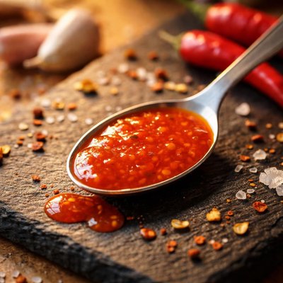 Teaspoon of hot sauce