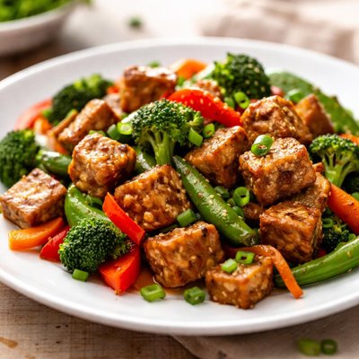 Tempeh stir-fry
