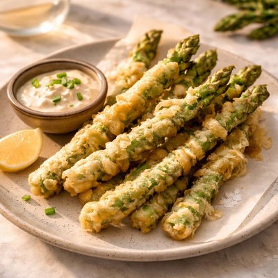 Tempura asparagus