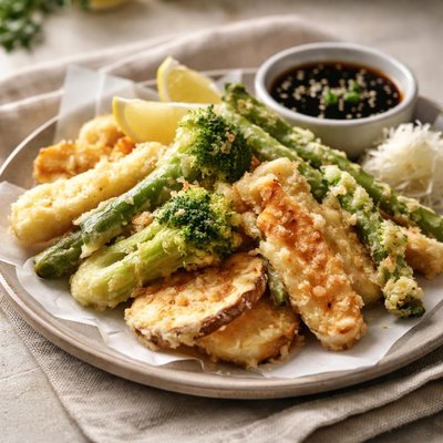 Tempura fried vegetable