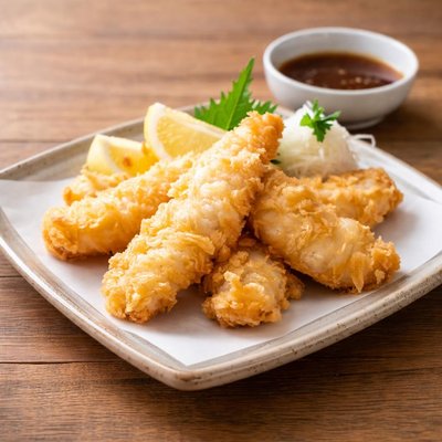 tempura de pez blanco