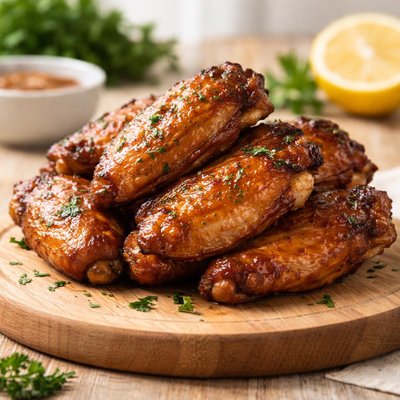 Tender roast chicken wing