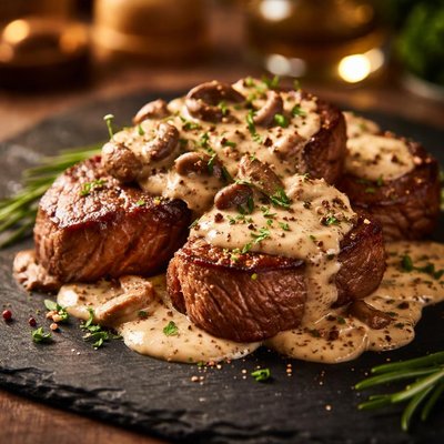 Tenderloin with cream