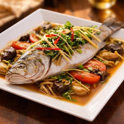 Teochew style steamed fish