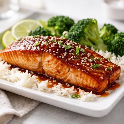 Teriyaki baked salmon