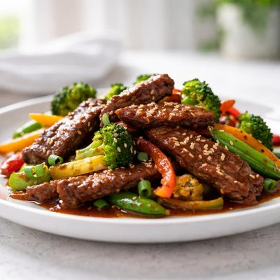 Teriyaki beef stirfry