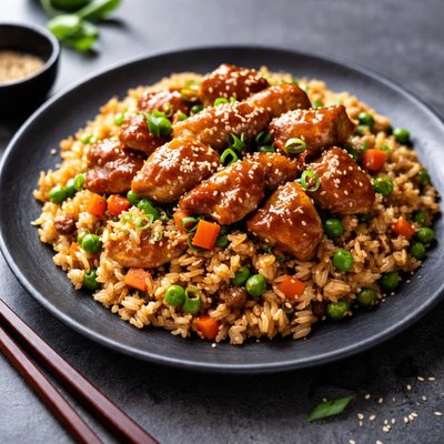Teriyaki chicken fried rice