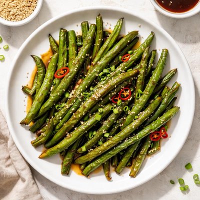 Teriyaki green beans