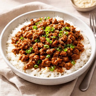 Teriyaki ground turkey