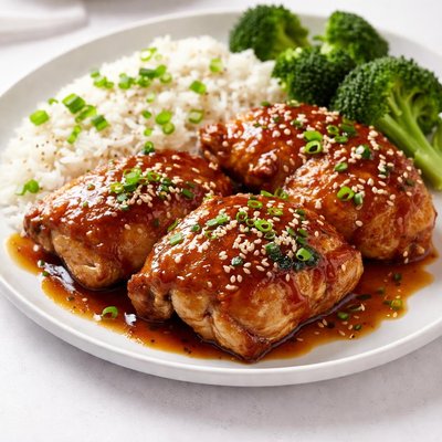 Teriyaki honey chicken thighs