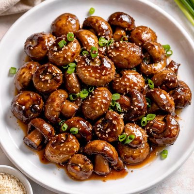 Teriyaki mushrooms