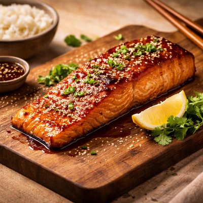 Teriyaki salmon fillet