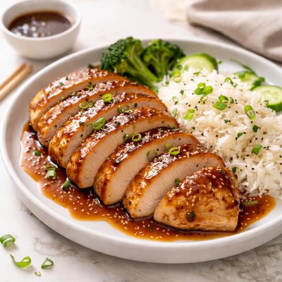 Teriyaki sous vide chicken breast