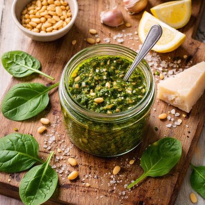 Tesco finest spinach and pine nut pesto