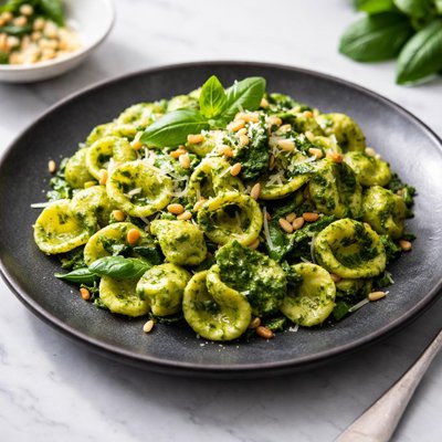 Tesco finest spinach and pine nut pesto pasta