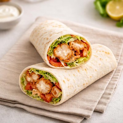 Tescos southern fried chicken wrap