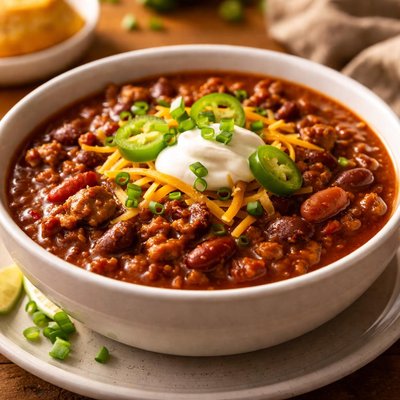 Texas roadhouse chili with beans