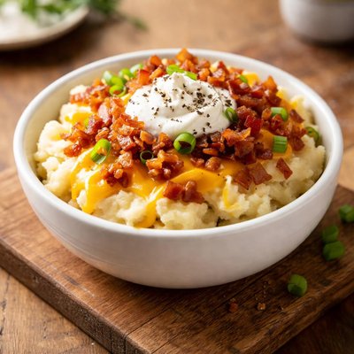 Texas roadhouse loades mash potatoes