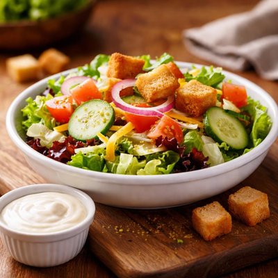 Texas roadhouse side sald with ranch