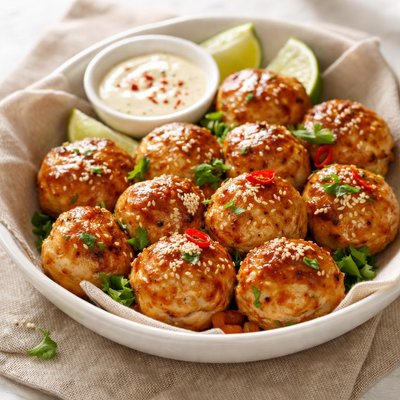 Thai chicken meatballs