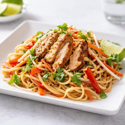 Thai chicken pasta