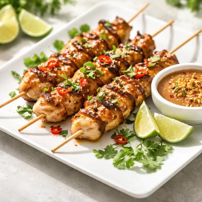 Thai chicken skewers