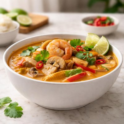 Thai curry spicy soup
