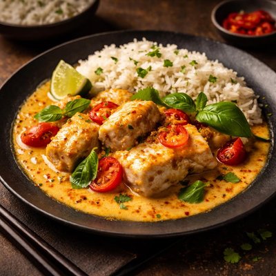 Thai fish curry