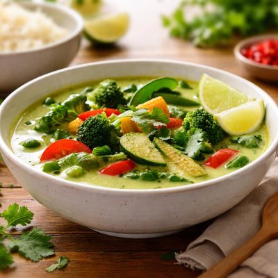 Thai green vegetable curry